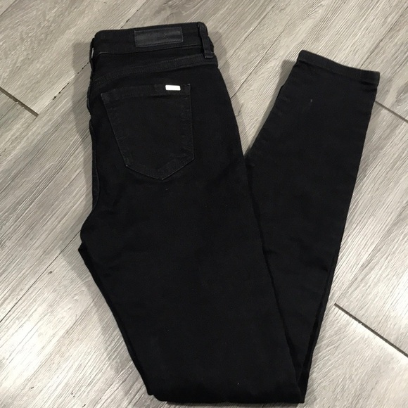 Armani Exchange J27 SUPER-SKINNY RIPPED BLACK BUTTON-FLY JEAN-Authenticated - Picture 2 of 10